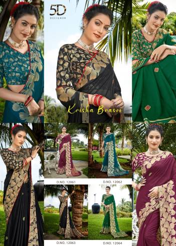 Krishna Brasoo By 5D Designer Fancy Saree Collection